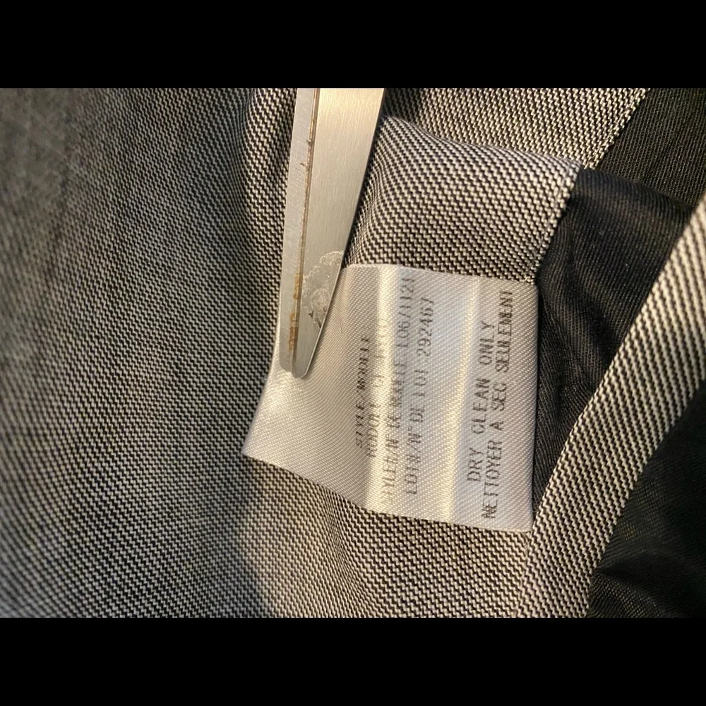 Theory Rodolf CF Grey Wool Two Button Single Breasted Blazer Size 38R